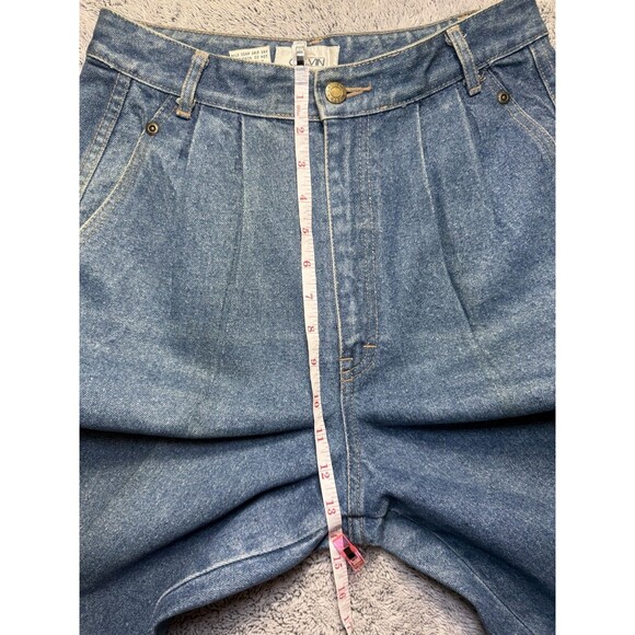 Vtg Calvin Klein Pleated Jeans Womens 28” High Rise Straight Mauritius 80s Rare - Picture 7 of 16